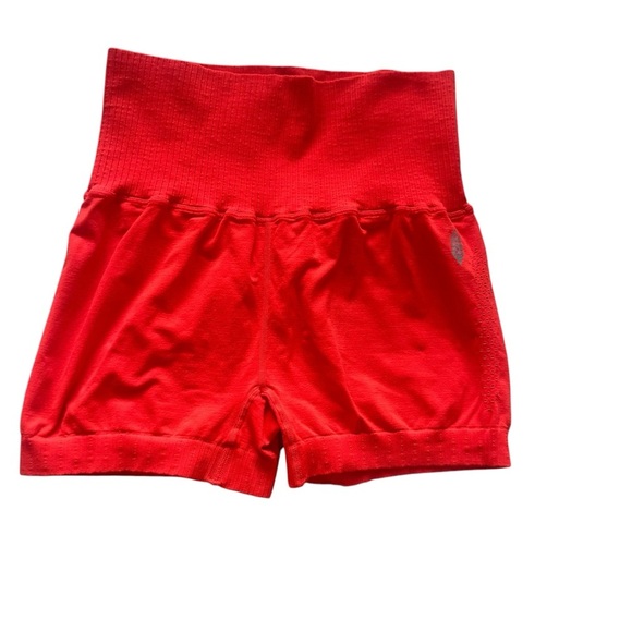 Free People Movement Good Karma Running Shorts XS/S & M/L Cherry Tomato NWOT - Picture 2 of 7